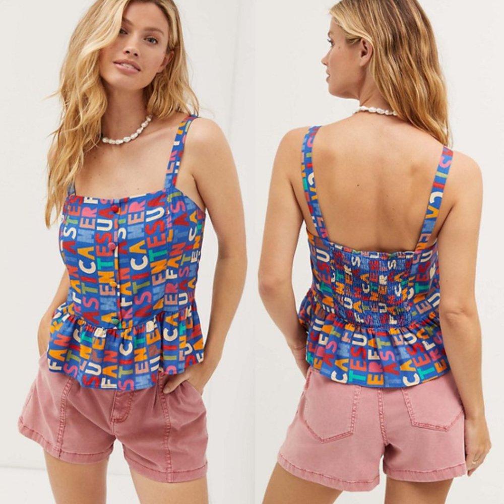Farm Rio Fantastic Peplum Tank - Picture 2 of 6